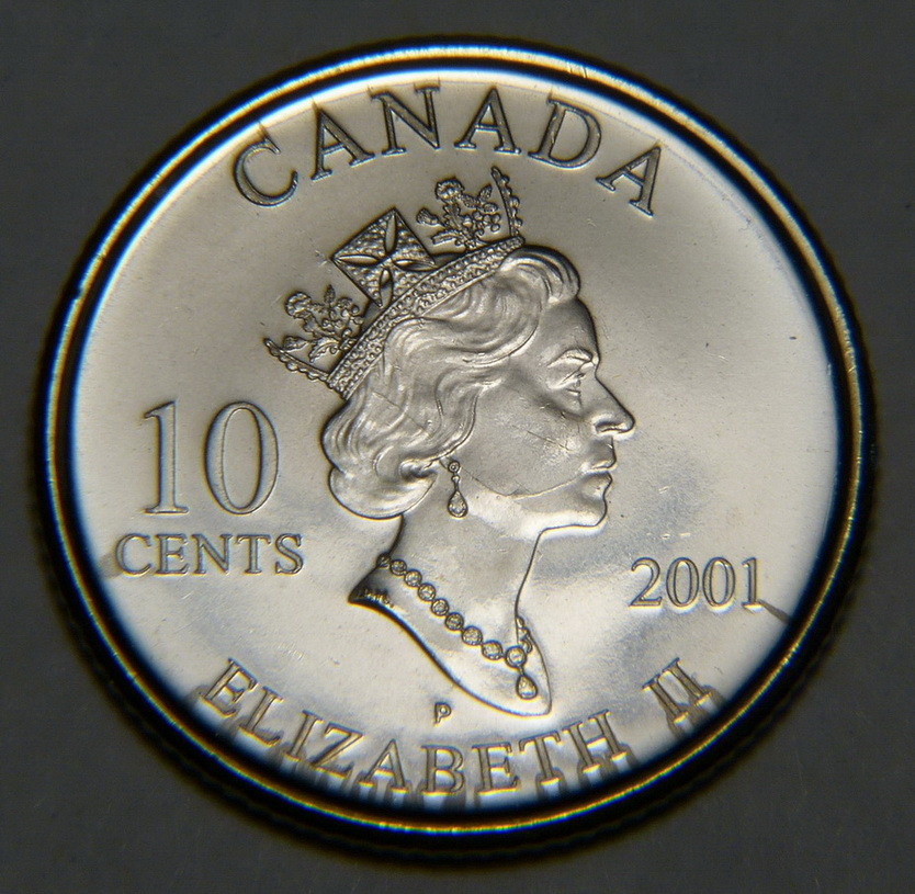 10-Cents-2001-Volunteers---Die-Crack-On-Queen's-Face